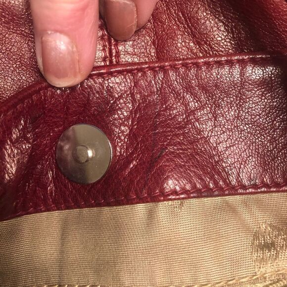 Paola Masi Made in Italy Red Leather Handbag - Picture 8 of 11